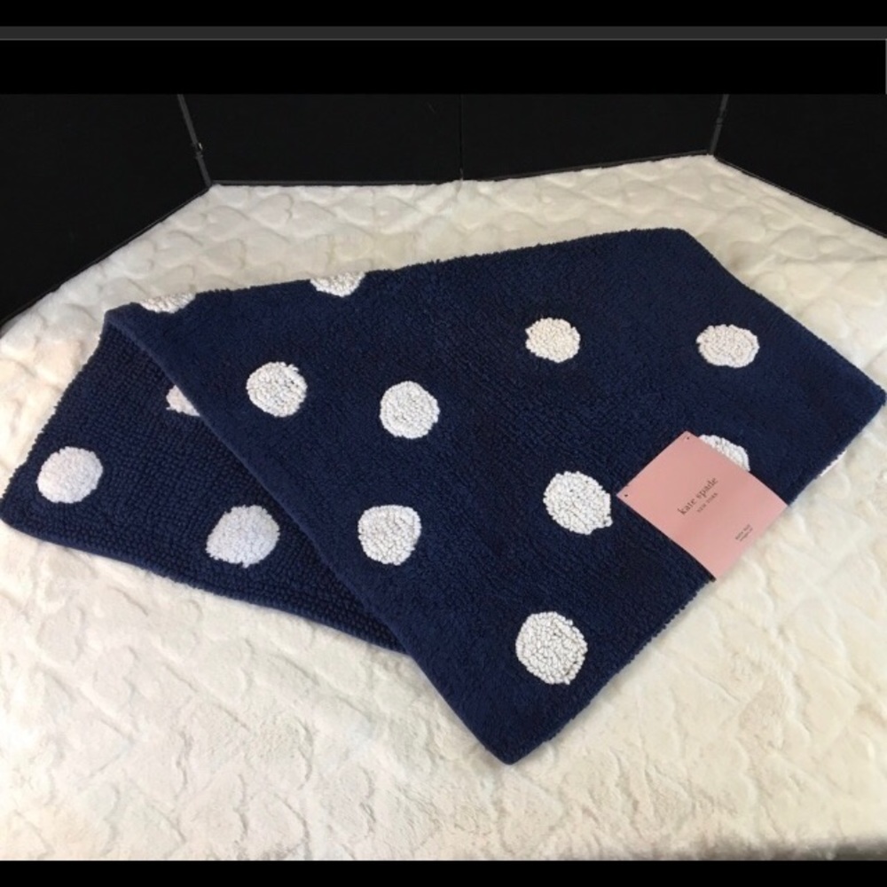 NWT Kate Spade Torrington Dot Bath Rug